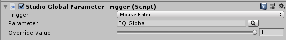 FMOD Studio Global Parameter Trigger Component