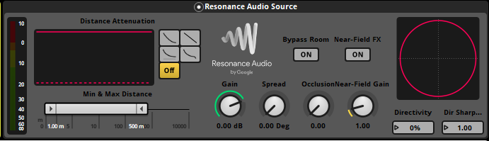 Resonance Audio Source effect in FMOD