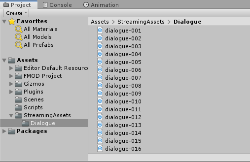 Unity subfolder inside StreamingAssets