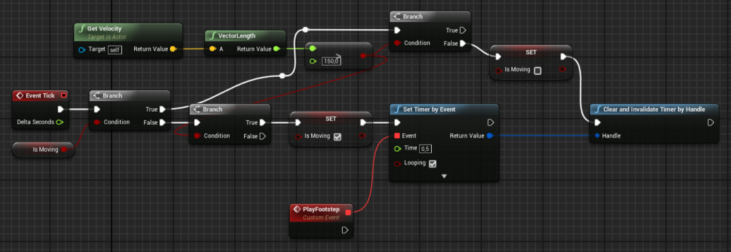 Footstep Event creation for a First Person Character