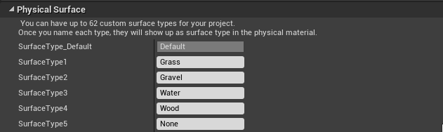 Physical Surfaces in Unreal Engine 4