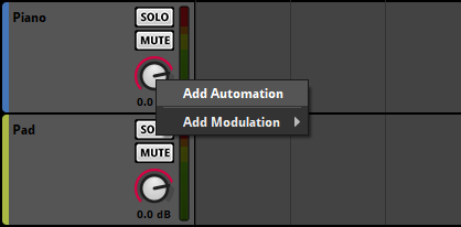 Adding an automation to the volume setting of a track in FMOD Studio