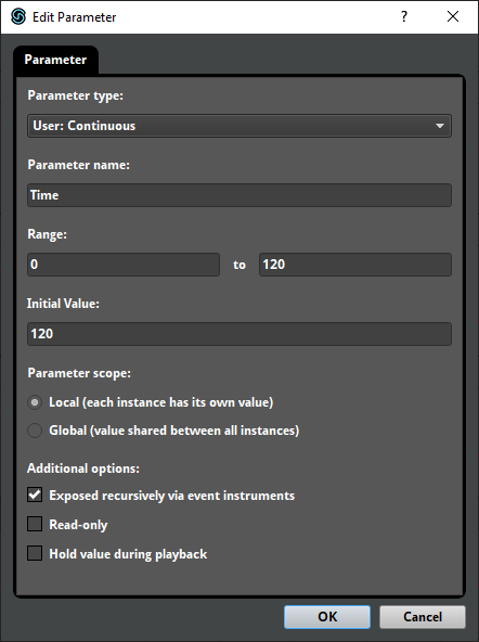 Adding a new FMOD Parameter