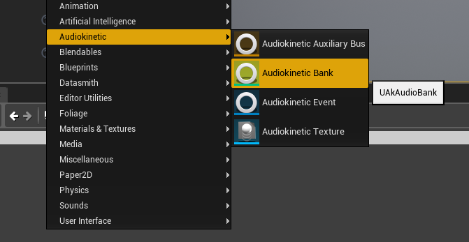 Creating a Wwise Soundbank asset in Unreal Engine 4