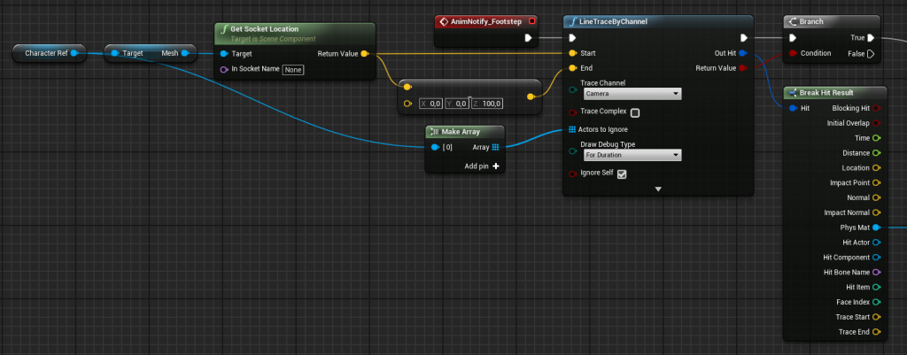 First part of the Footsteps implementation for a Third Person Character with Wwise in UE4