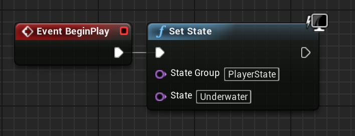 Set State node in Unreal Engine 4